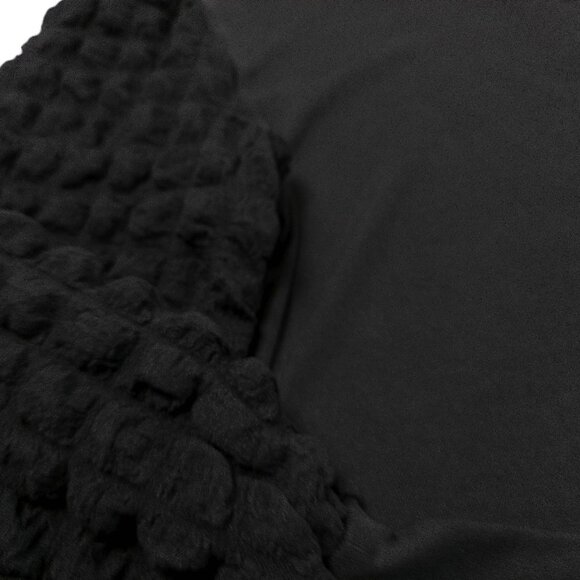 Women's Blouse Black NEW XXL knit top long sleeve pullover slim fit dressy party - Picture 5 of 7